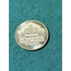 NFL Pro Football‎ Hall of Fame Canton Ohio Gold Tone Coin Token Official